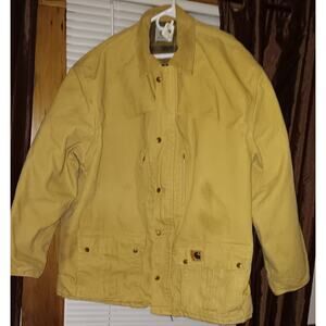 VTG 90s Carhartt C10 WET Duck Blanket Lined Wheat Barn Chore Coat Jacket Men 3XL